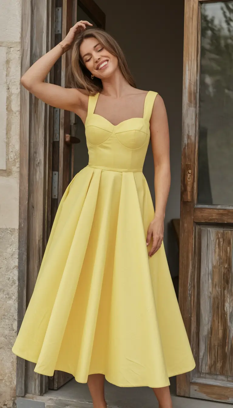 Summer Basic Outfit Ideas 2025 Sunshine Romance in Yellow