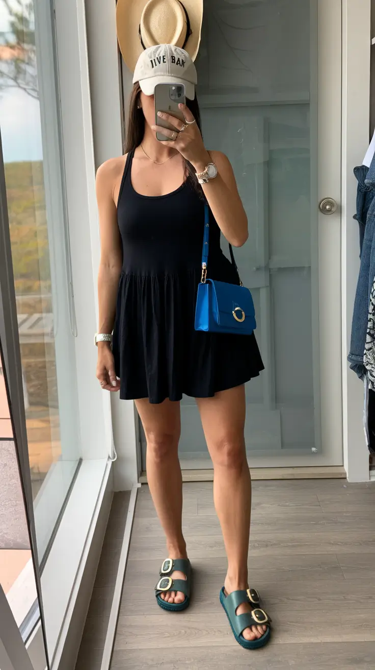 summer mom outfits ideas 2025 Sporty and Effortless Errand-Run Queen