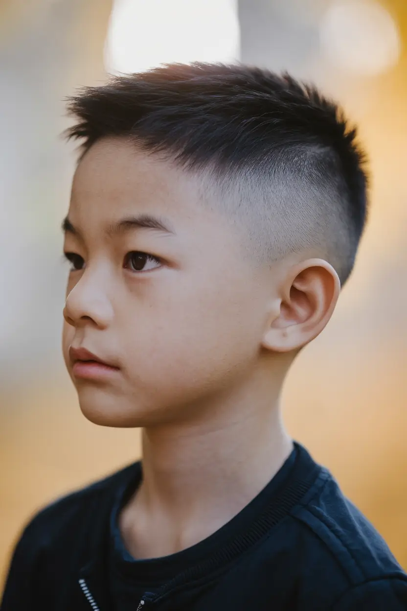 Trendy Boys Haircuts for Summer 2025 – Fresh Styles High Fade with Spiked Top