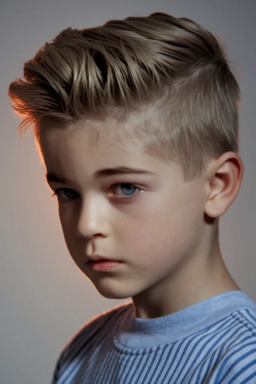 Trendy Boys Haircuts for Summer 2025 – Fresh Styles Slicked-Back Undercut with Volume