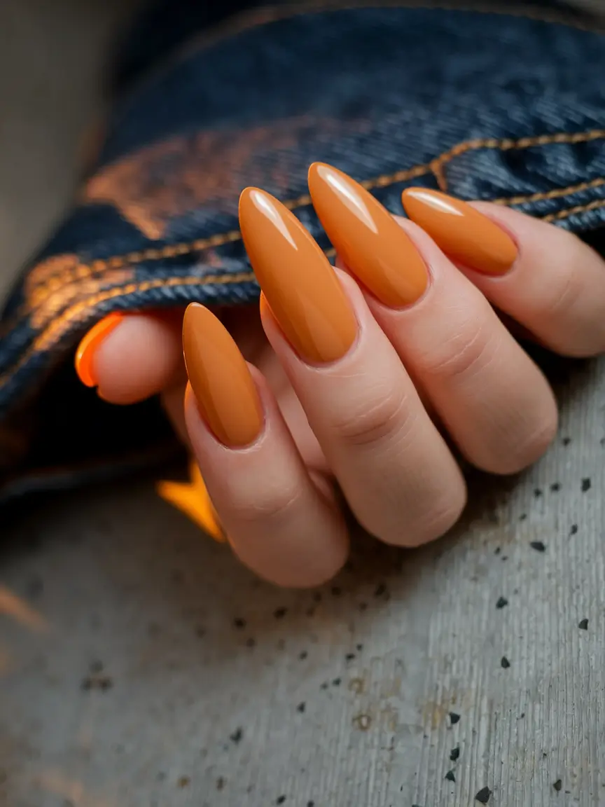 Tropical Vacation Nails for Summer 2025 Golden Hour Almonds