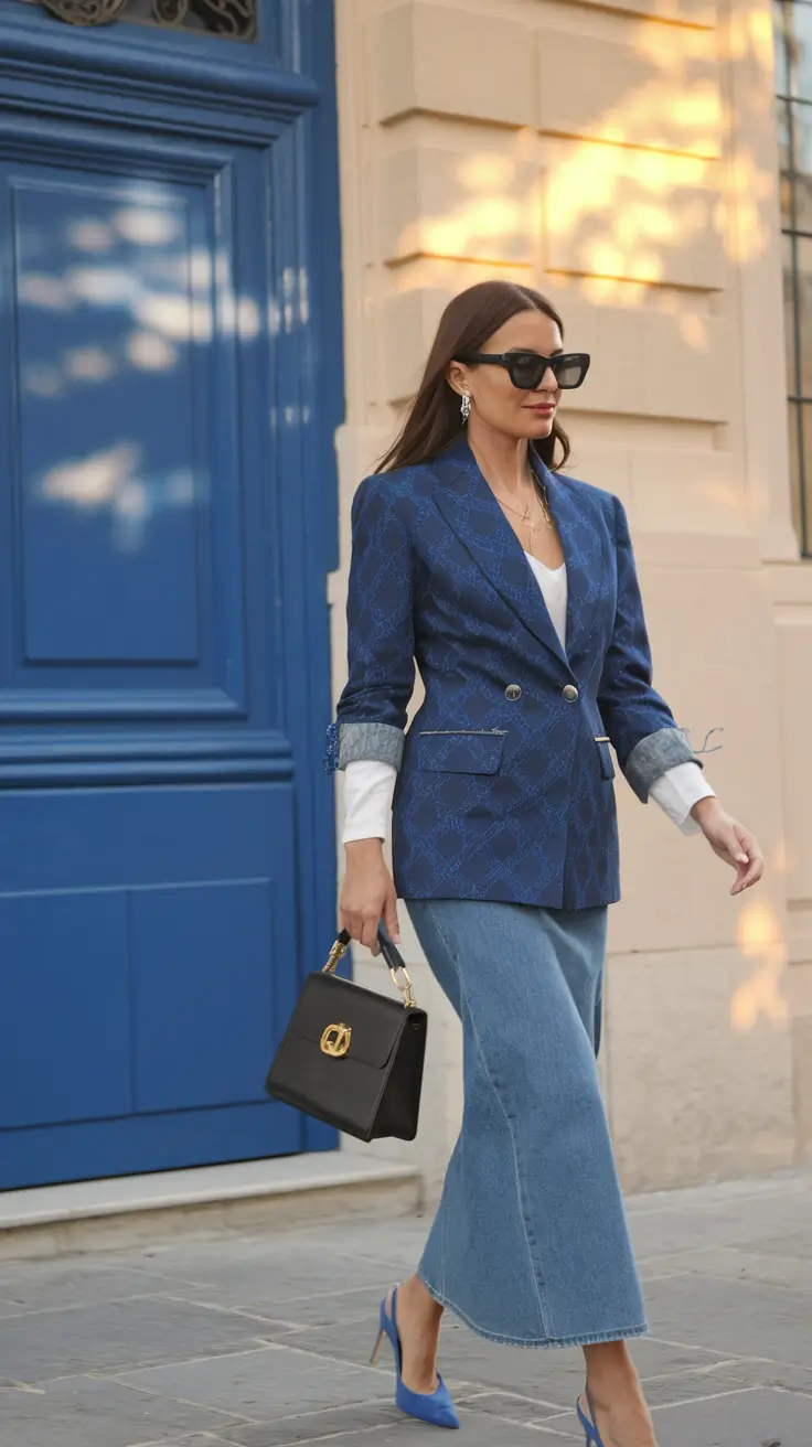 wardrobe ideas for june 2025 Chic Double Denim with a Twist