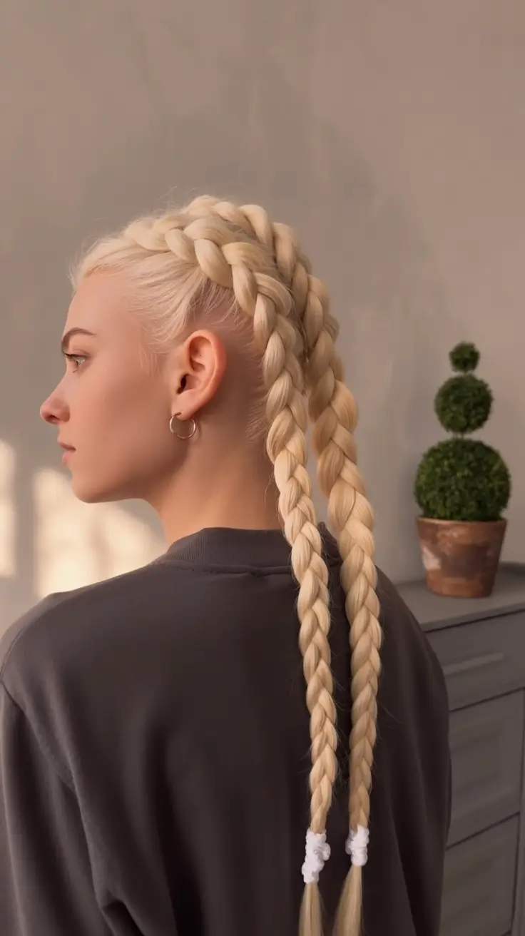 Women Hairstyles for Volleyball - Summer 2025! Classic Dutch Twin Braids