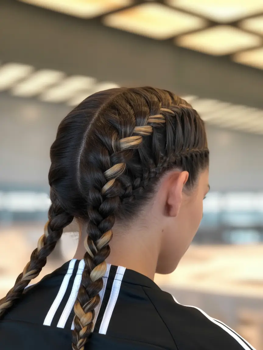 Women Hairstyles for Volleyball - Summer 2025! Classic Boxer Braids with Undone Texture