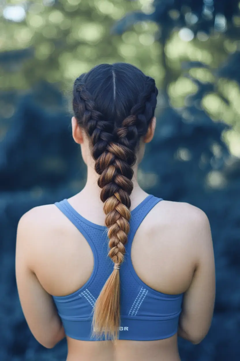 Women Hairstyles for Volleyball - Summer 2025! Fused Dutch Braids with Ombre Finish
