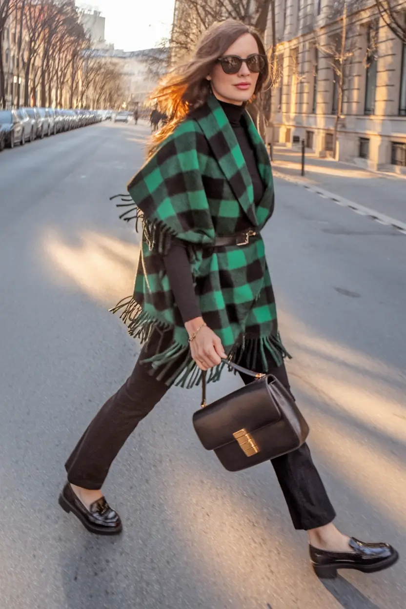 autumn outfits classy Buffalo Check and Belted Confidence