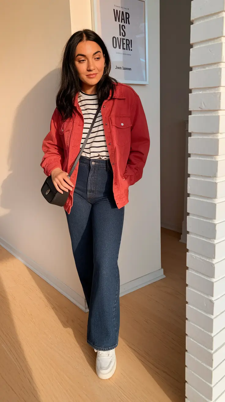 autumn outfits 2025 Retro Red With a French Girl Twist