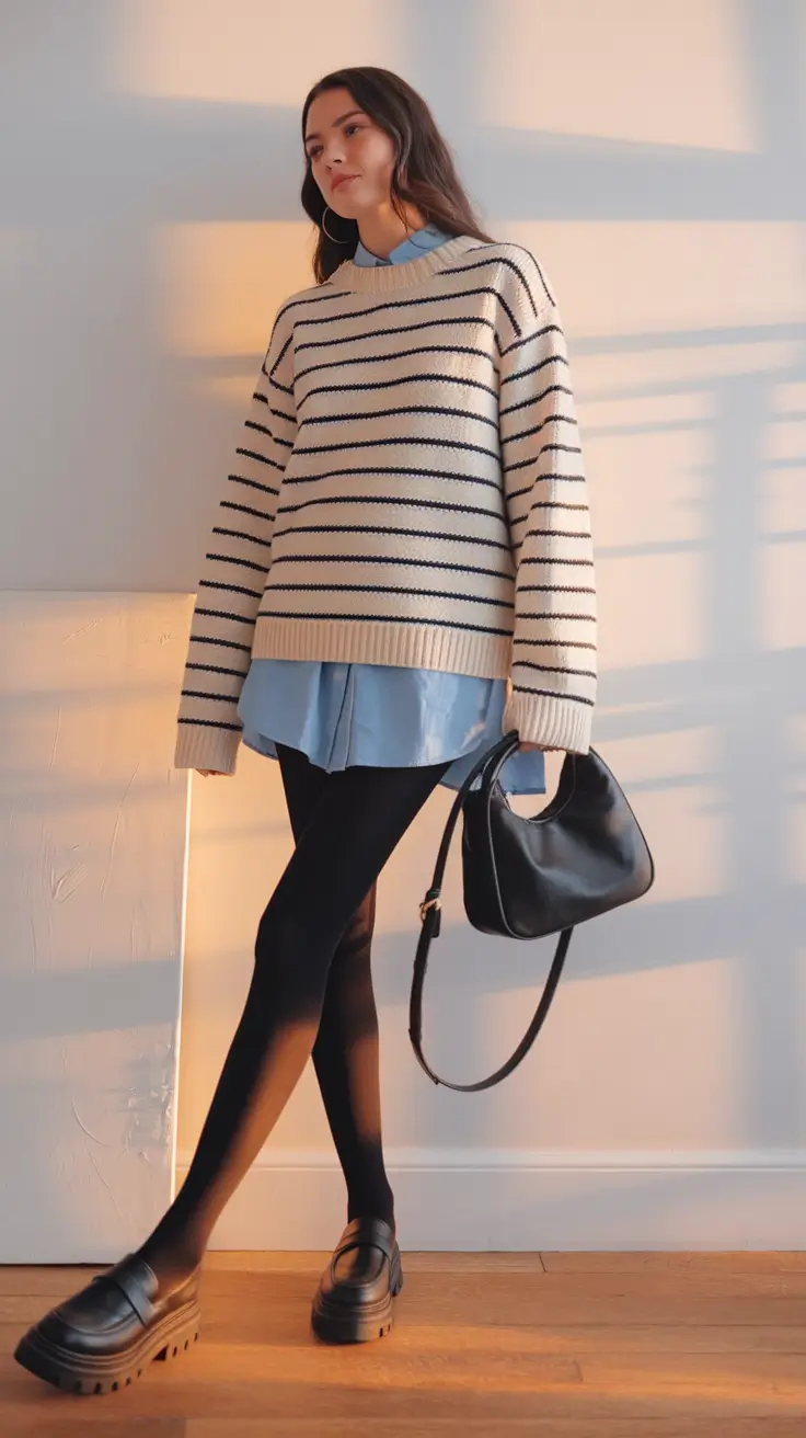 autumn outfits in korea Parisian Layers with a Coastal Twist