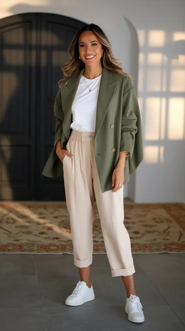 2025 Fall outfits with Old Money Style Laid-Back Power Suiting