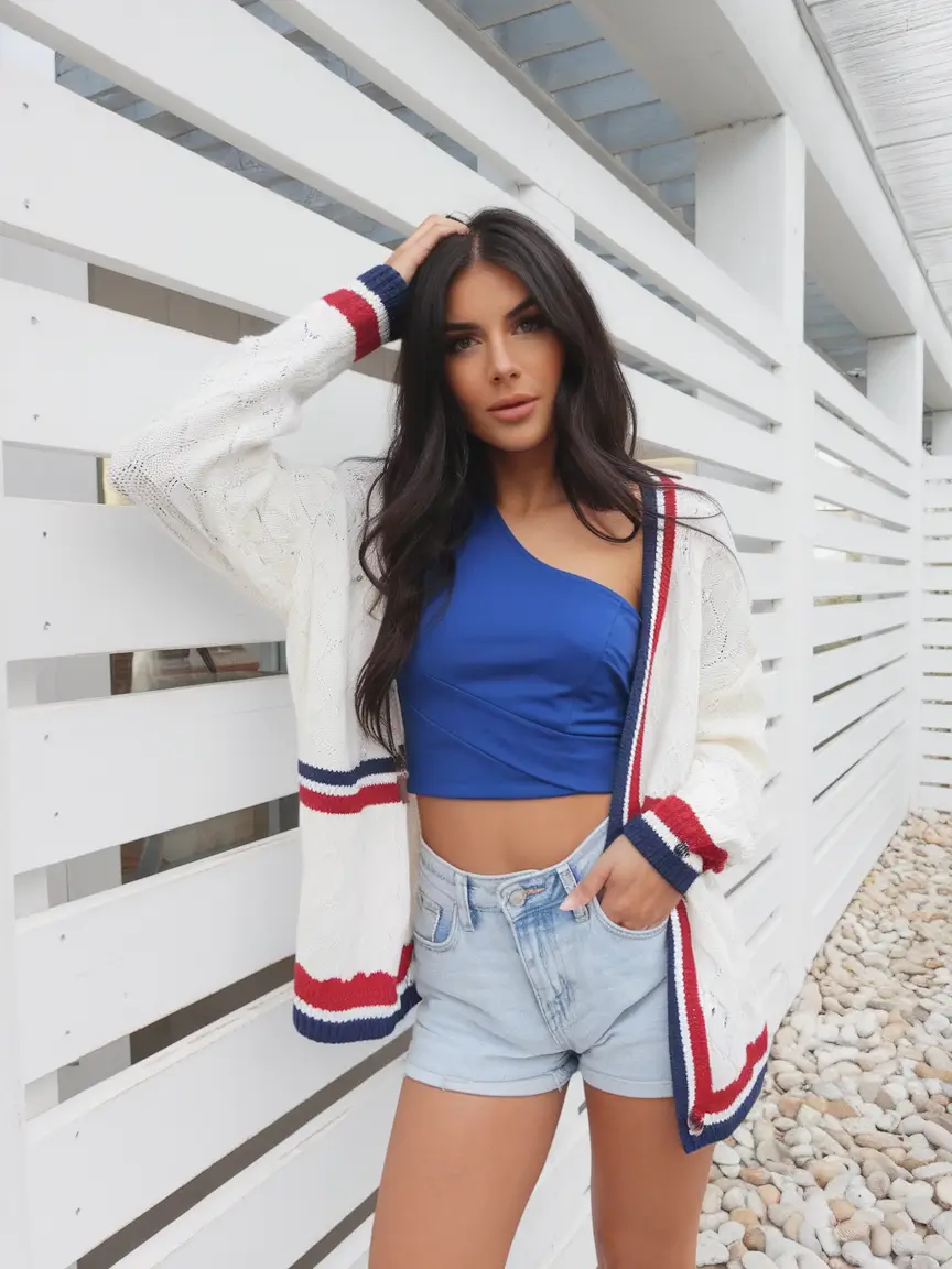 4th of July 2025 Outfits That Sparkle - Bold Contrast and Coastal Layers