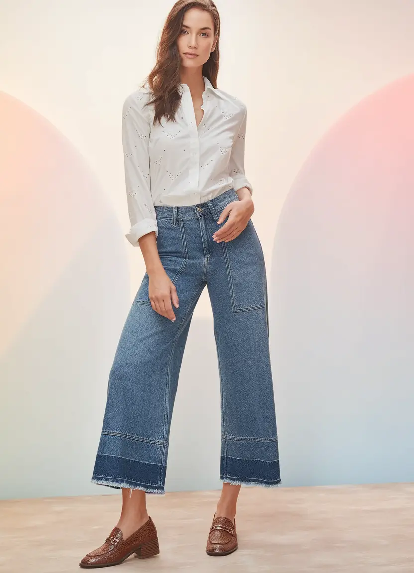 Trendy August Outfit Ideas in 2025 Effortless Eyelet & Patch-Pocket Denim