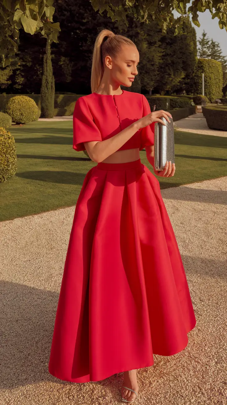 Trendy August Outfit Ideas in 2025 Berry-Bright Garden Soirée