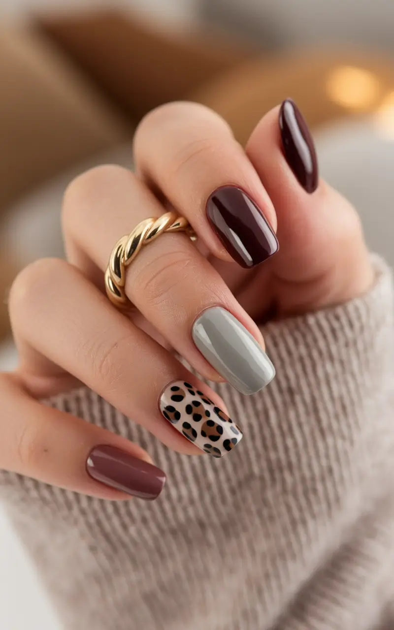 August Nail Colors Inspo 2025 Mocha Safari Sampler