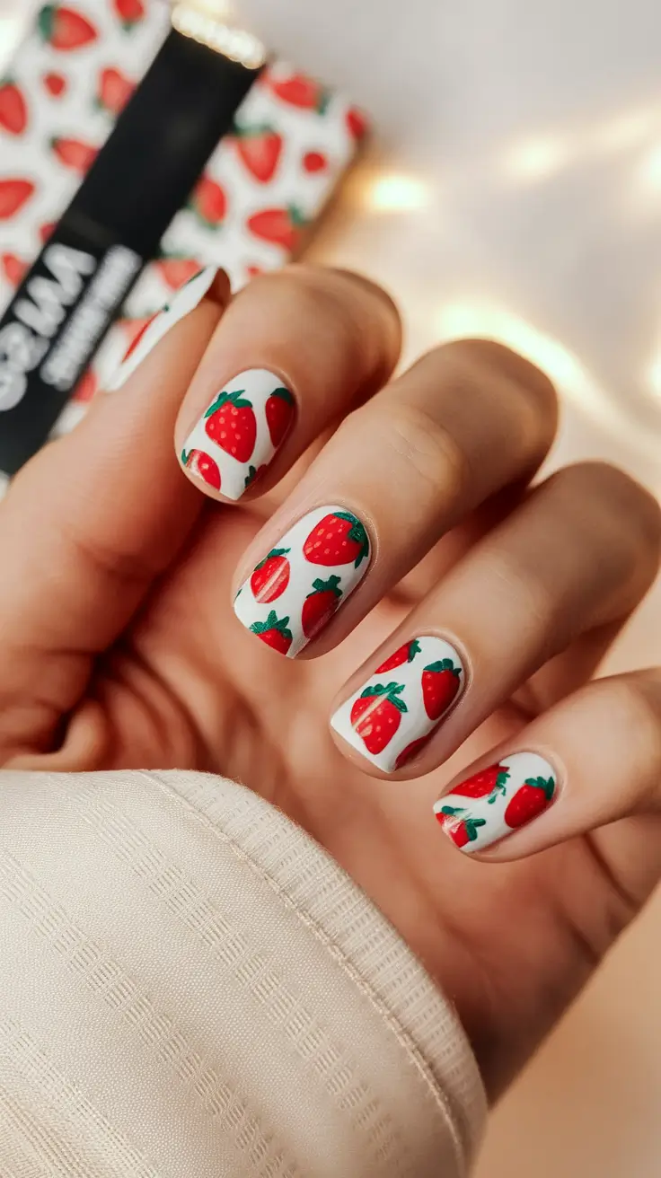August Nail Colors Inspo 2025 Berry Patch Picnic