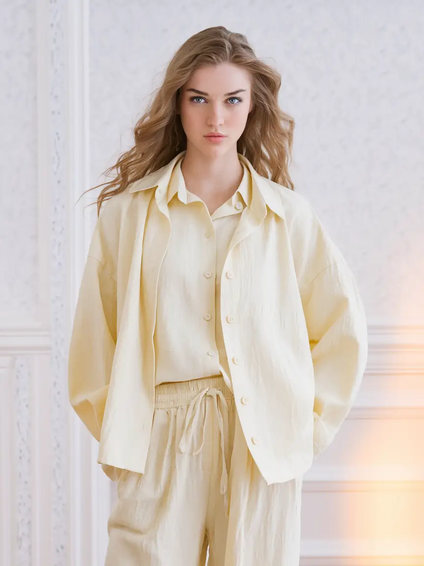 back to school outfits 2025 Creamy Co-Ord for a Soft Start