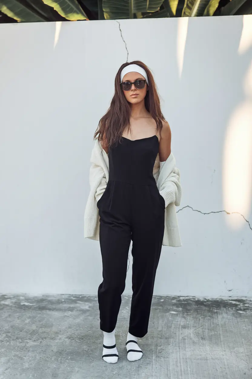 back to school outfits 2025 Monochrome Minimalist With a Retro Twist