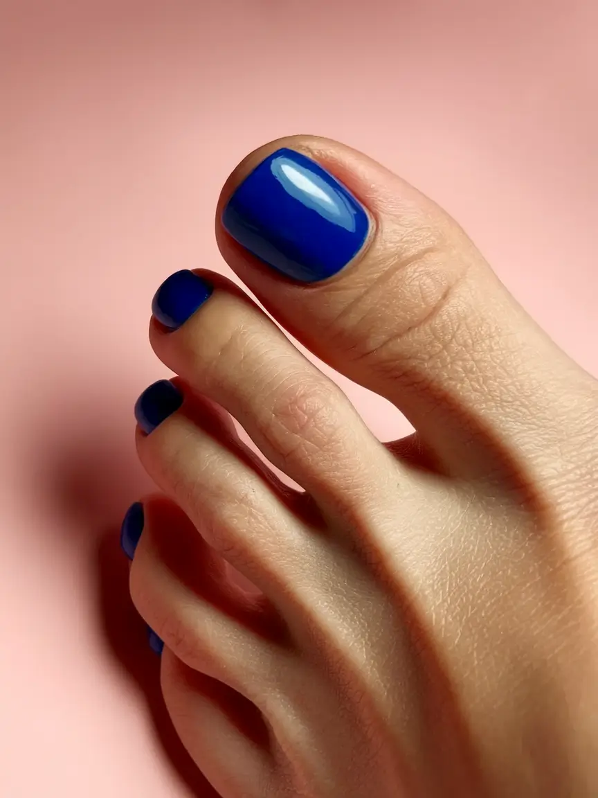 Beach Toe Nails That Shine in 2025 Electric Blue Energy