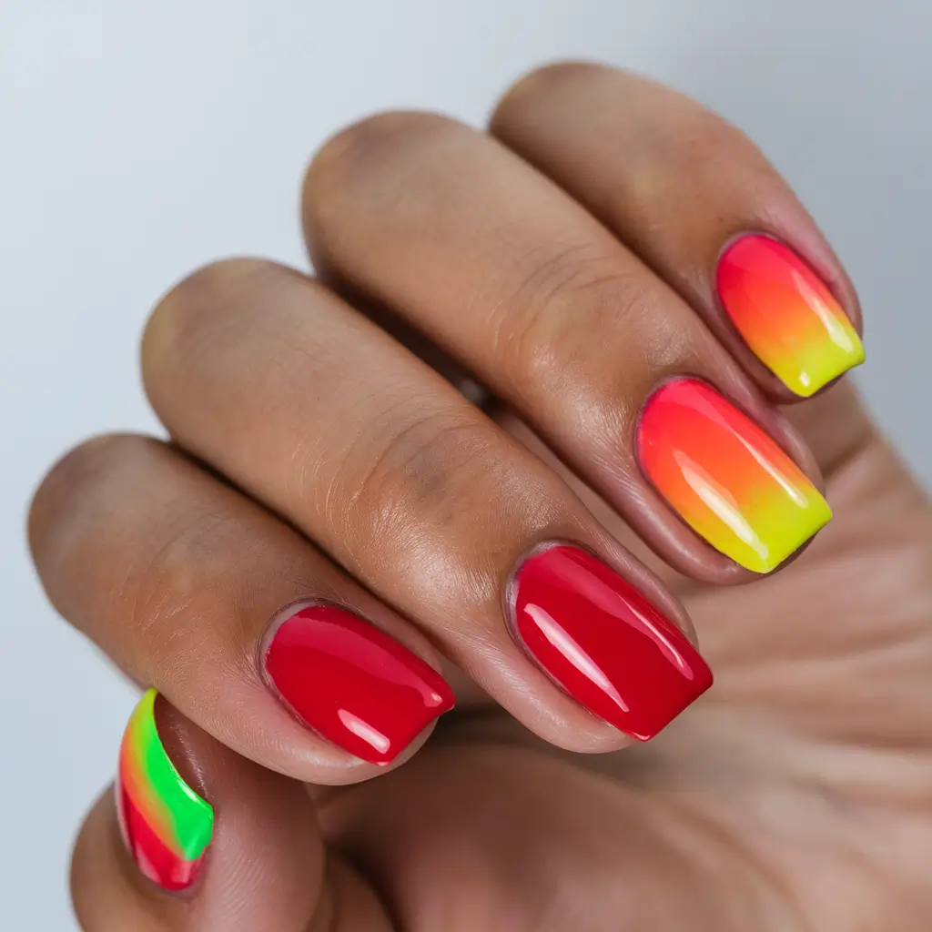 Best July Nail Colors for 2025 Cherry Bombs & Neon Heat