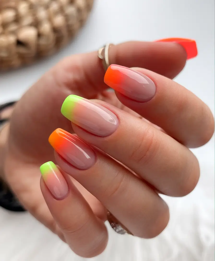 Best July Nail Colors for 2025 Sky Blue Simplicity with Glassy Glow