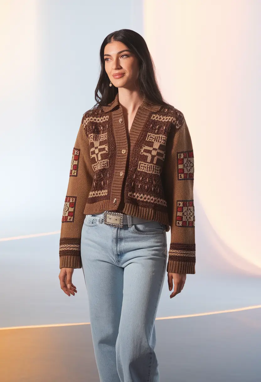 Casual and Simple outfits Inspirations for Fall 2025 - Heritage Knit & Light-Wash Ease