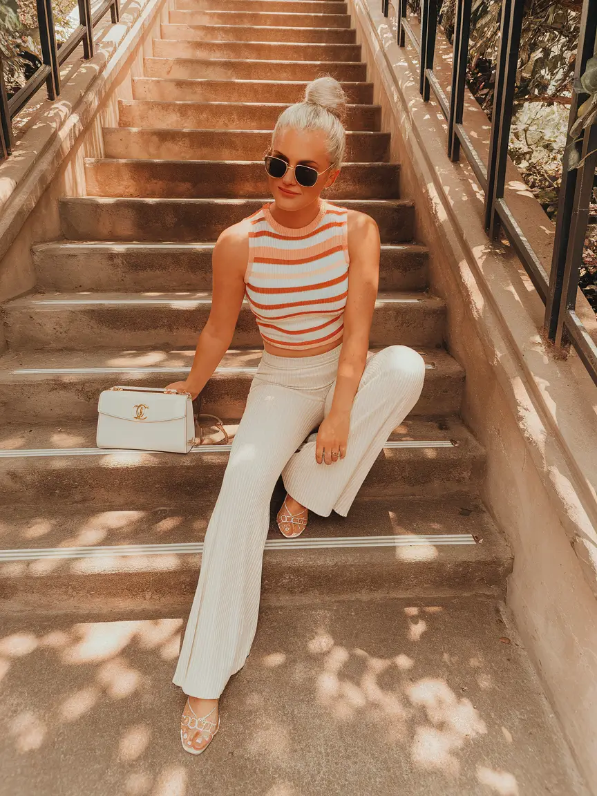 end of summer outfits+Retro Sporty With a Side of Luxe