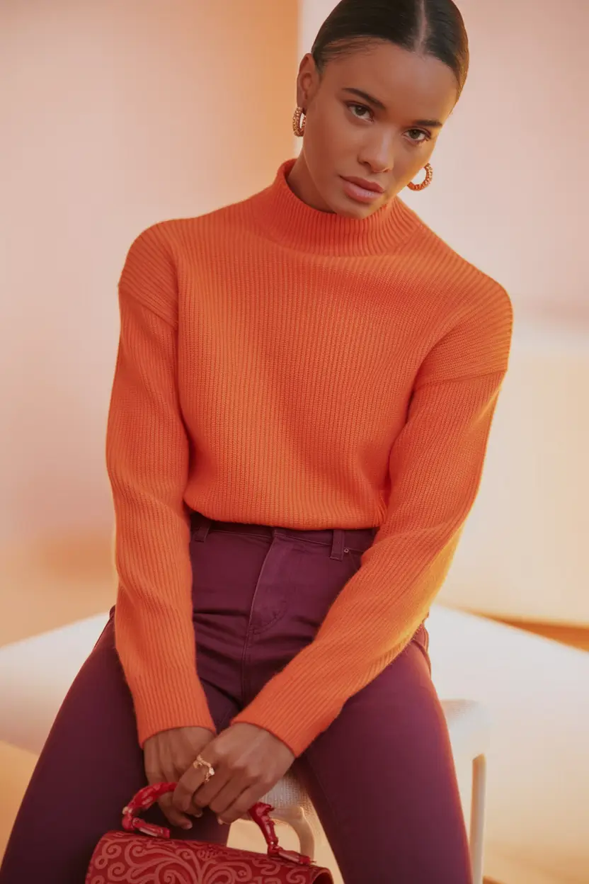 Fall 2025 casual outfits for women over 30 Modern Color Clash That Works