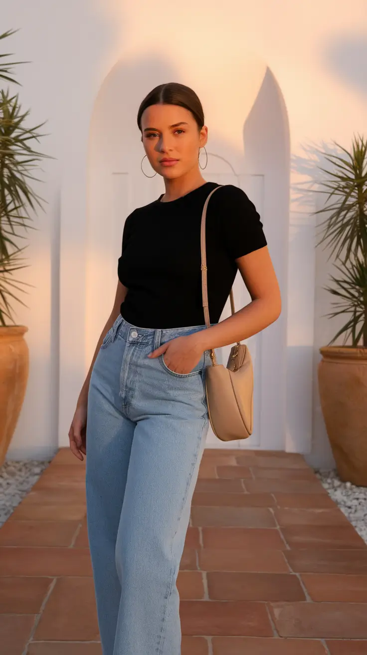 Fall 2025 casual outfits for women over 30 Soft Classic in Black and Blue