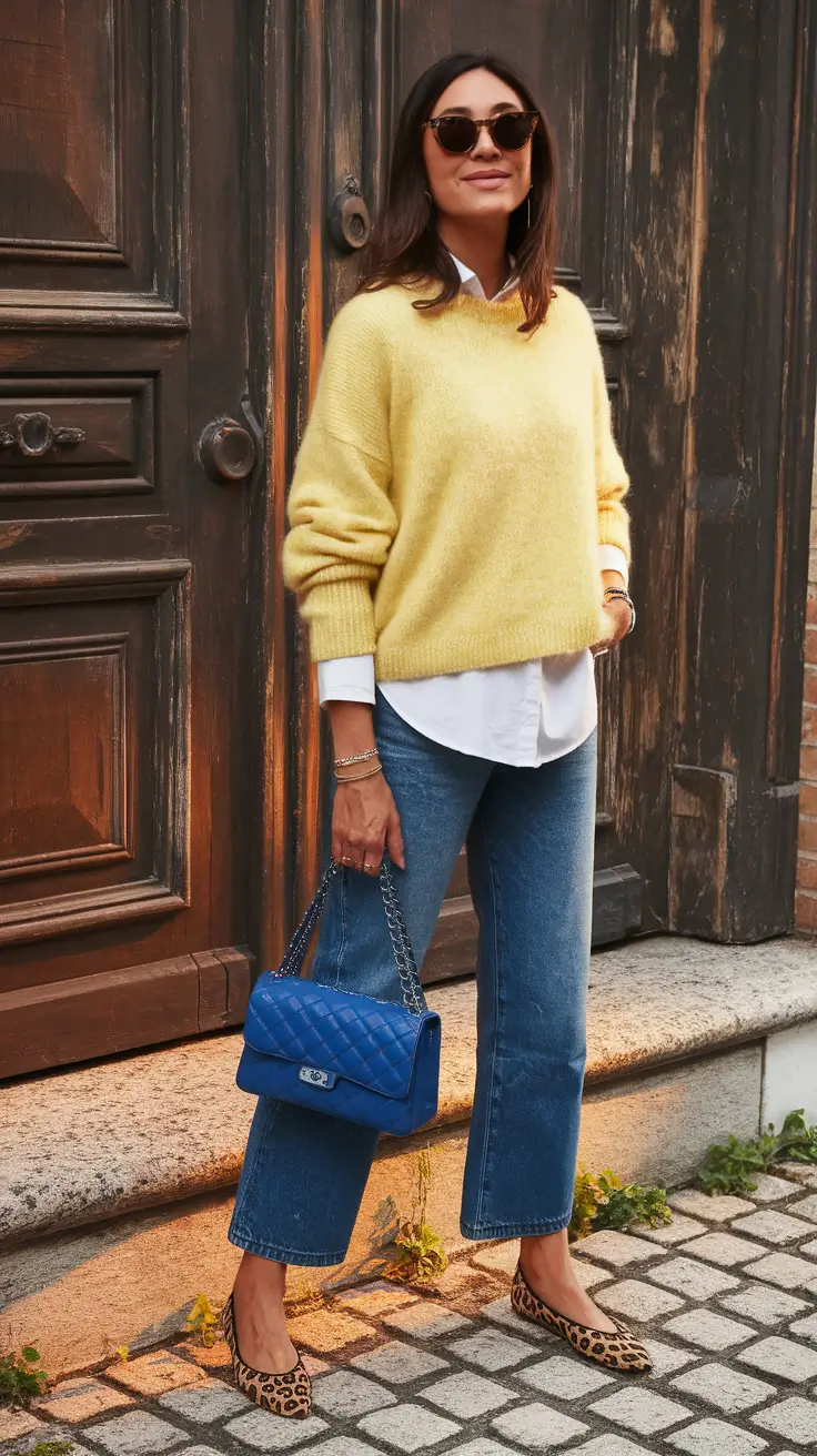 Fall 2025 casual outfits for women over 30 Sunny Neutrals With a Twist