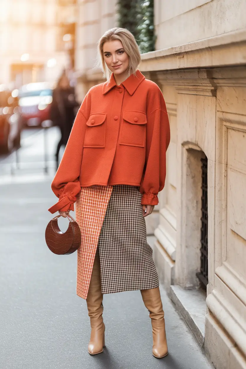 Fall 2025 Fashion Inspiration for Stylish Women Retro Geometry with Luxe Volume