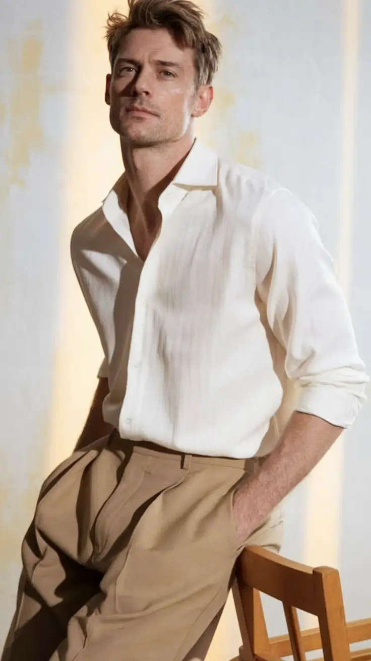 fall business casual outfits for men 2025 Effortless Neutrals With Tailored Ease