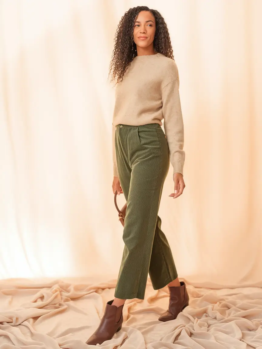fall capsule wardrobe Cozy Texture Meets Earthy Calm