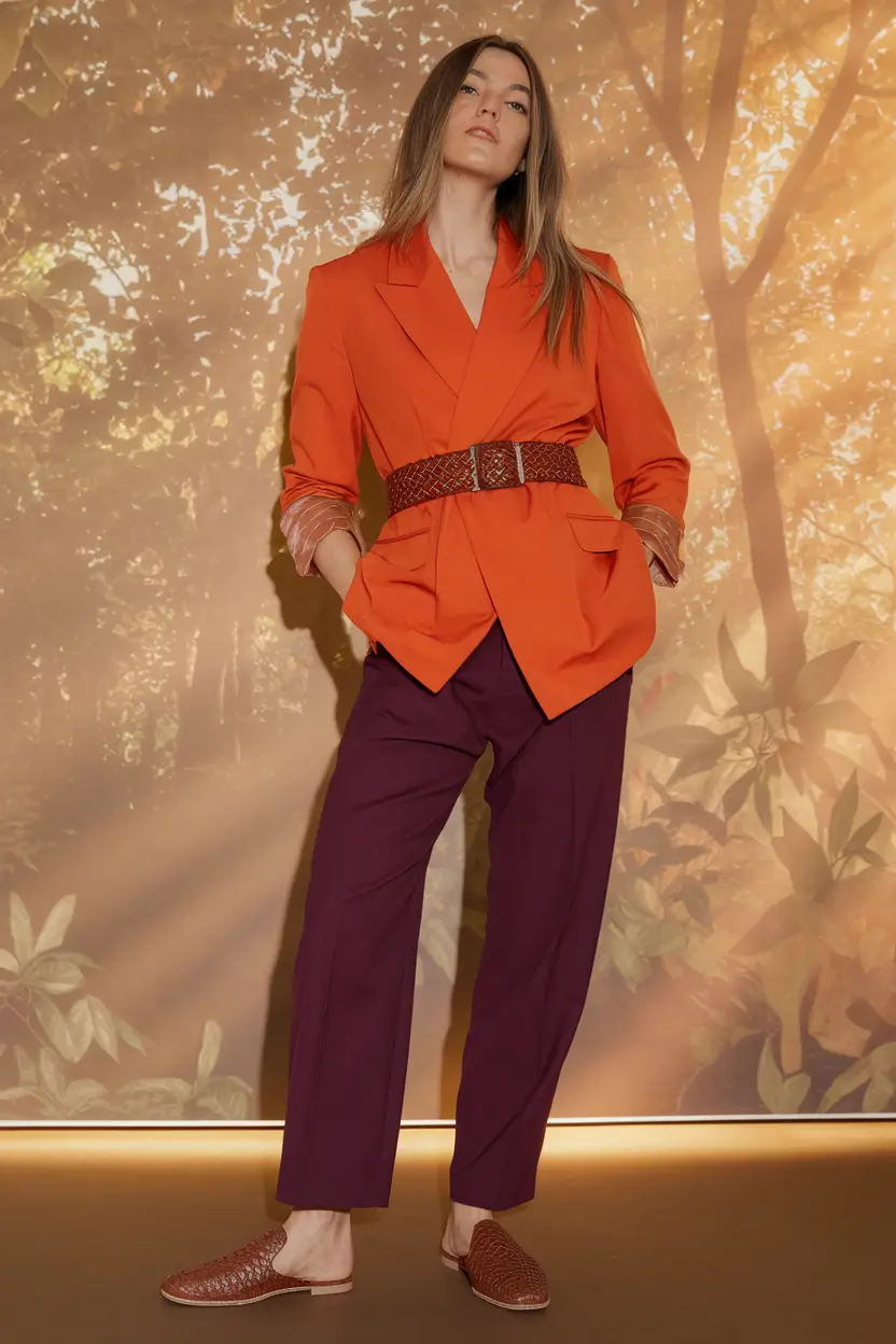 fall capsule wardrobe Color Clash That Makes Perfect Sense