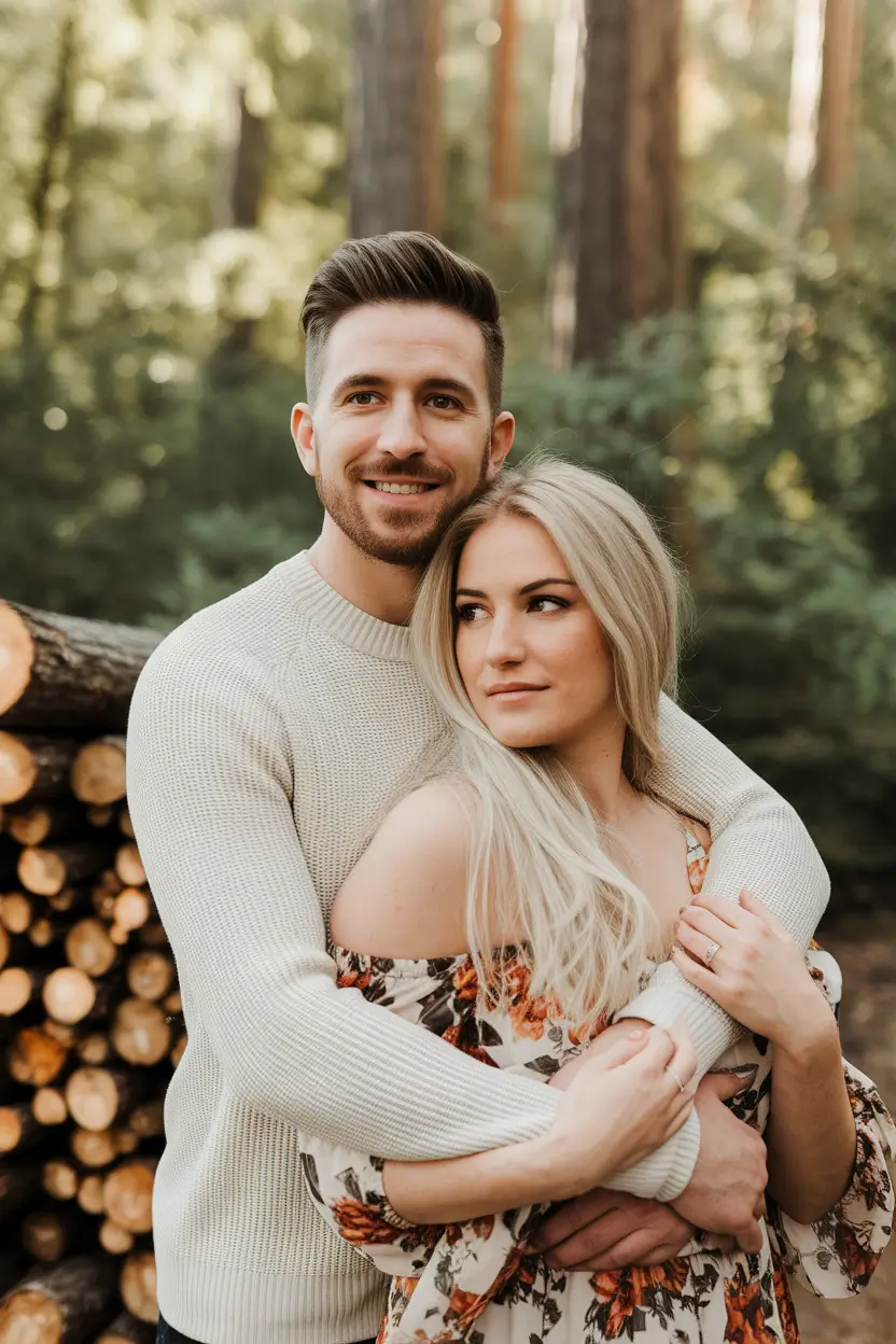 fall family pictures outfits ideas 2025 Romantic Neutrals and Florals in the Forest