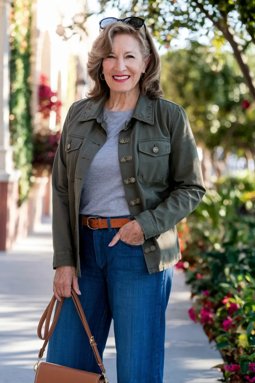 fall outfits women over 50 casual - Utility Jacket With a Downtown Attitude