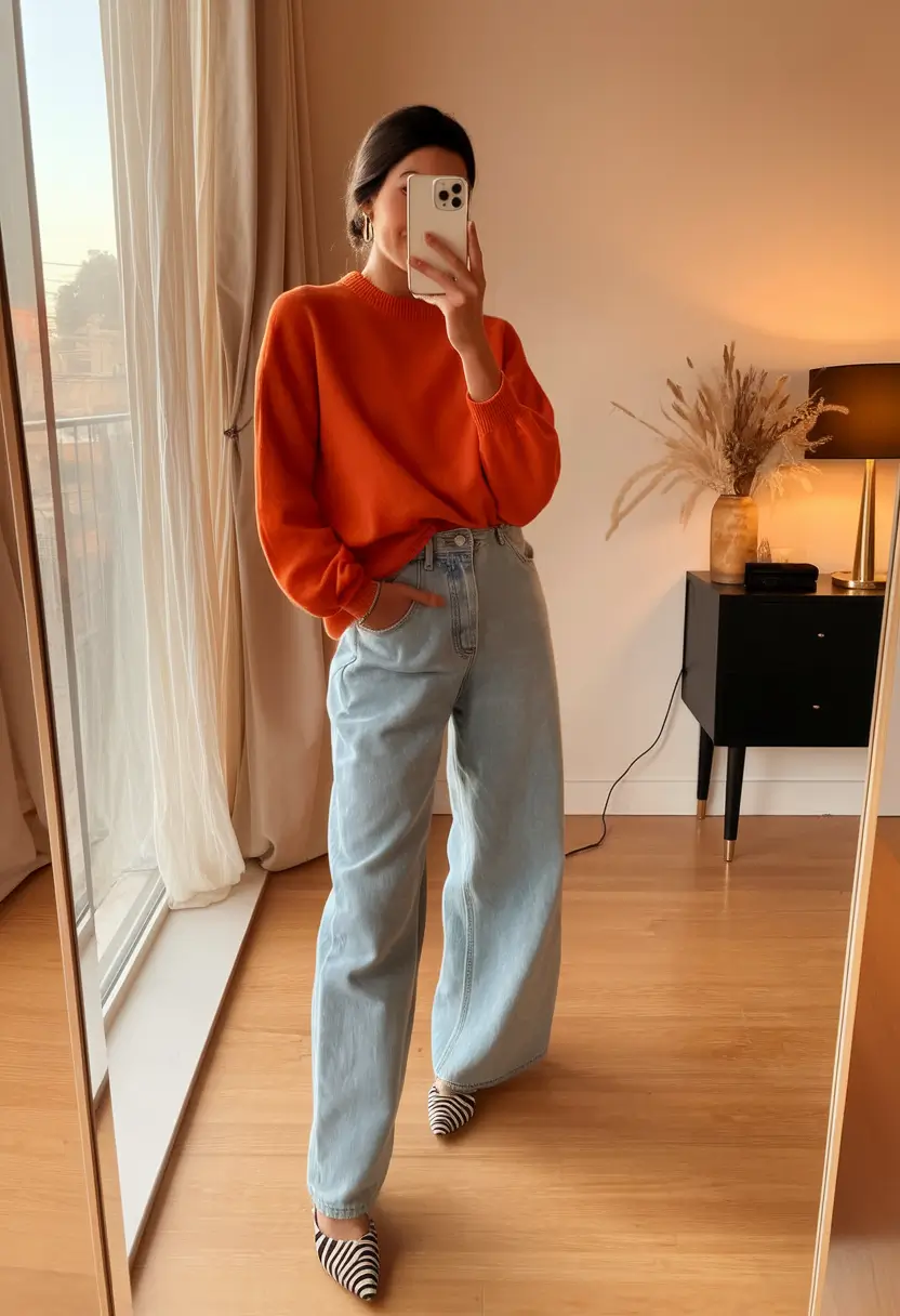 Fall outfits ideas for a fashionable 2025 lookbook+Effortlessly Elevated Pumpkin Tones