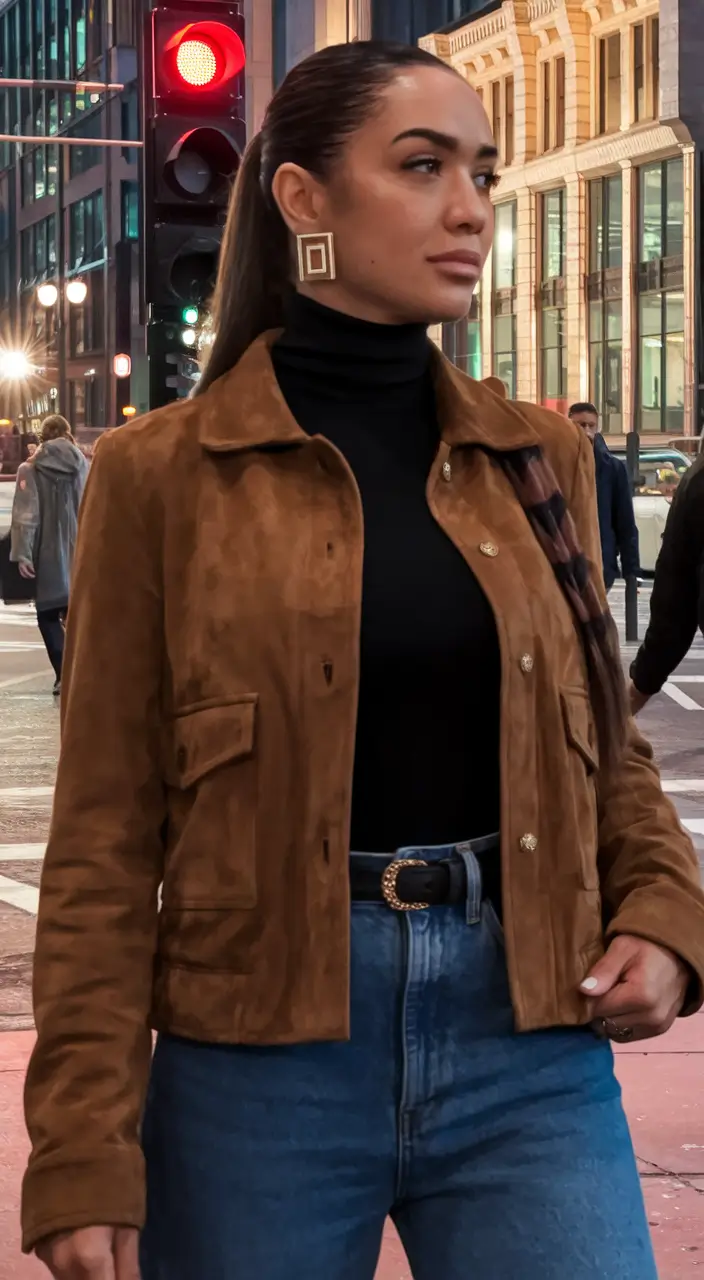 Fall outfits ideas for a fashionable 2025 lookbook+Timeless Brown Suede and High-Street Cool