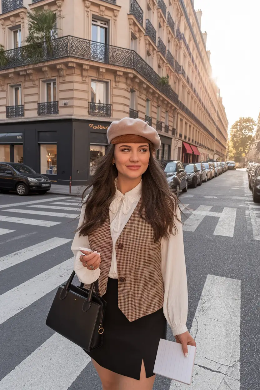 Fall outfits ideas for a fashionable 2025 lookbook+Parisian Prep with a Twist