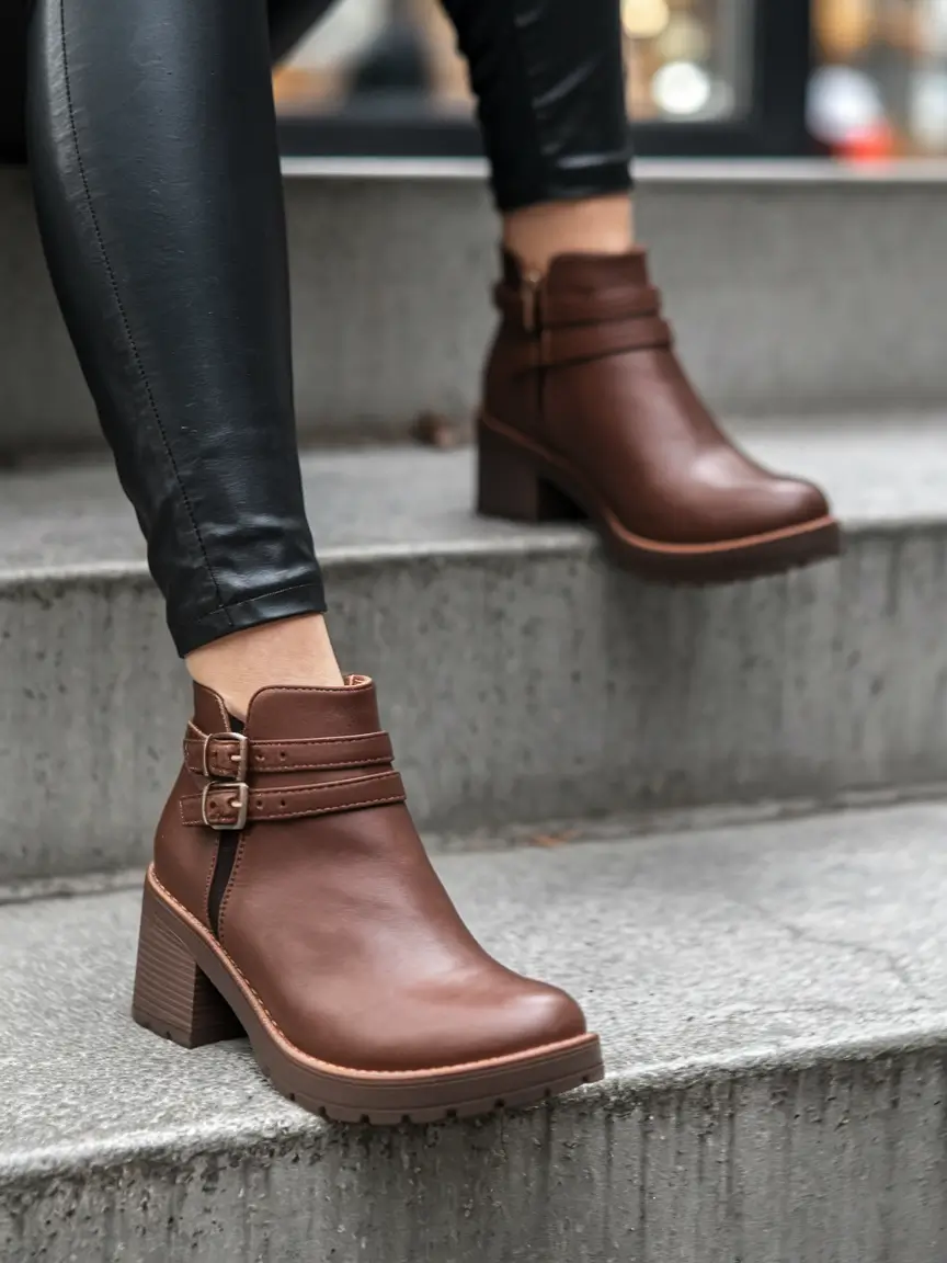 fall outfits with boots - trendy ideas 2025 All-Weather Ready in Rugged Chocolate