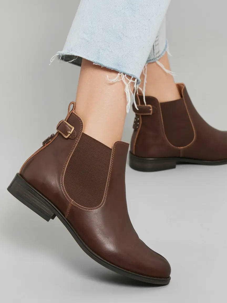 fall outfits with boots - trendy ideas 2025 Laid-Back Cool With a Buckle Detail