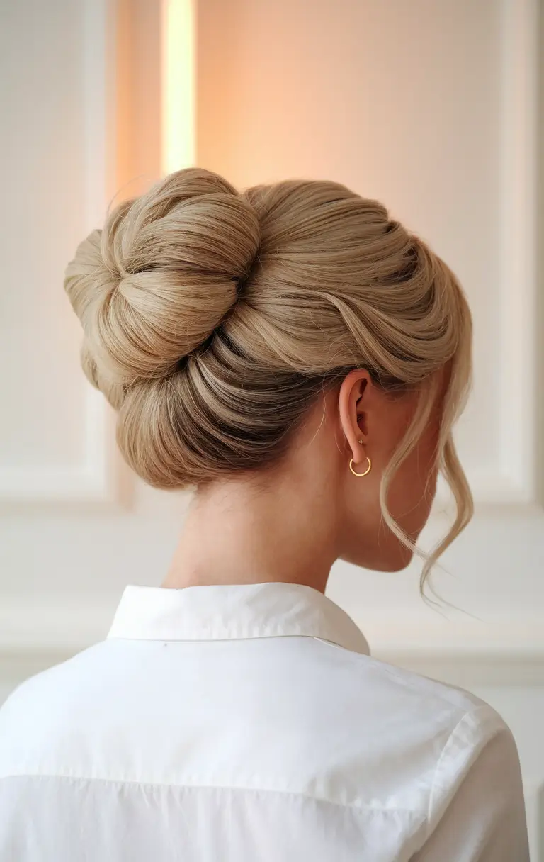 first day of school hairstyles 2025 Elegant French Twist for Picture Day