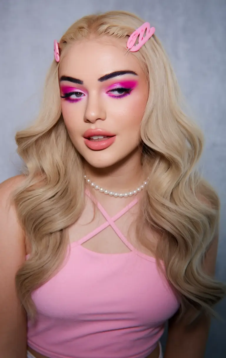 first day of school hairstyles 2025 Soft Waves with Retro Clips