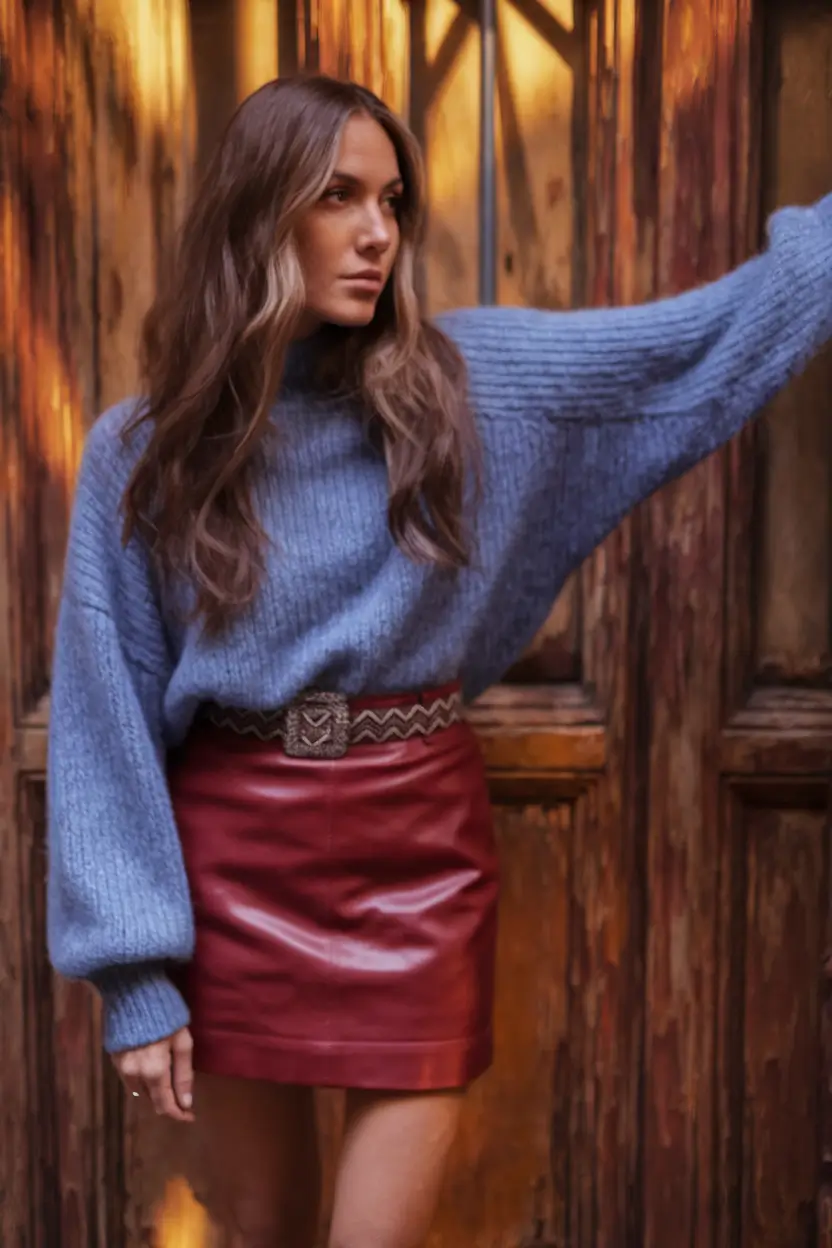 How to style summer-to-fall transitional outfits in 2025 Textured Layers with a Bold Mini