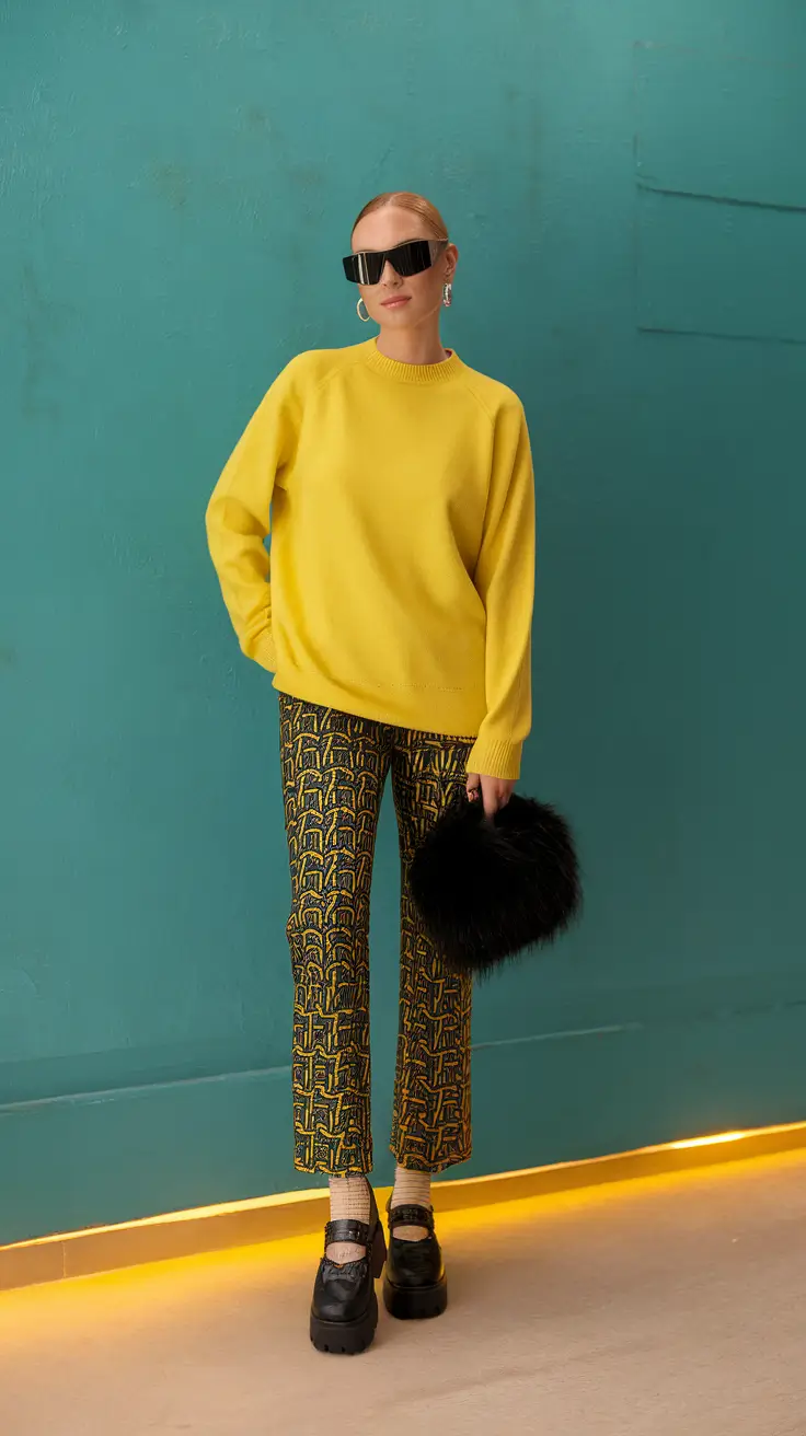 How to style summer-to-fall transitional outfits in 2025 Bold Prints and Confidence Yellow
