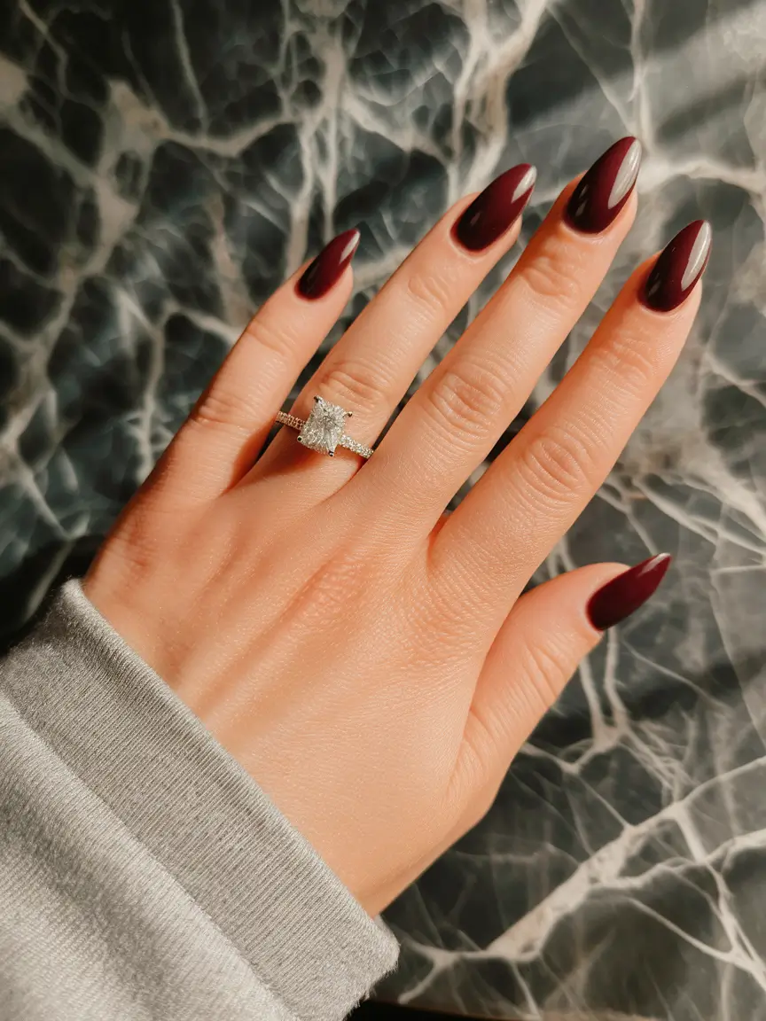 labor day nails 2025 Dark Wine Drama for the Long Weekend
