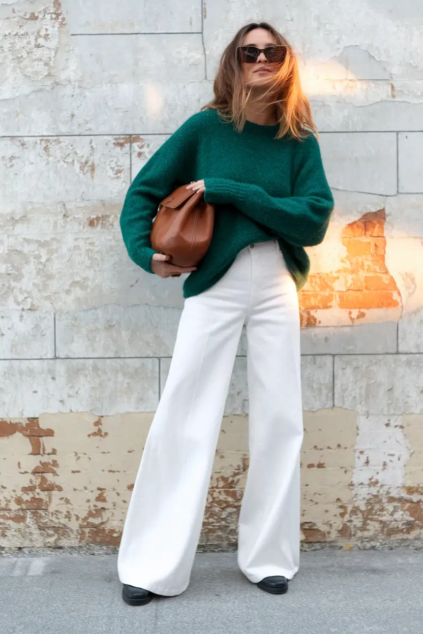 Office-ready fall outfits ideas for work in 2025 Emerald Comfort With a Pop of Contrast