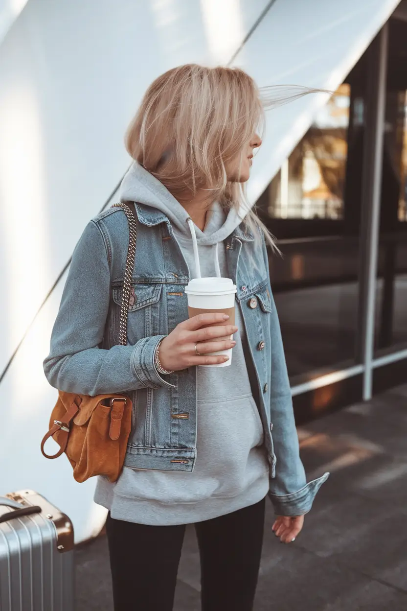 outfits Ideas for Early Fall 2025 – Airport Latte Layering Trick