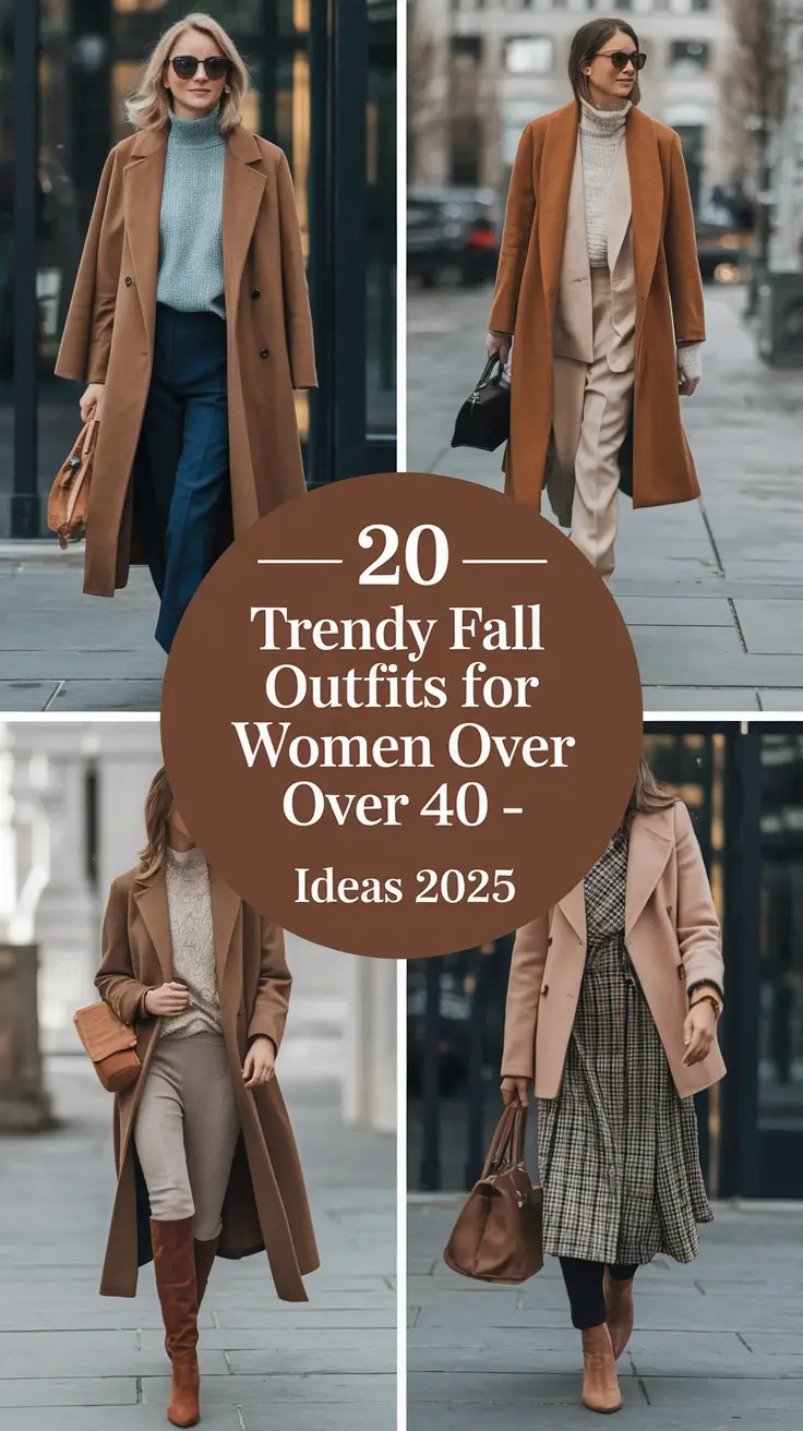 Trendy Fall Outfits for Women Over 40 – Classy Ideas to Wear in 2025