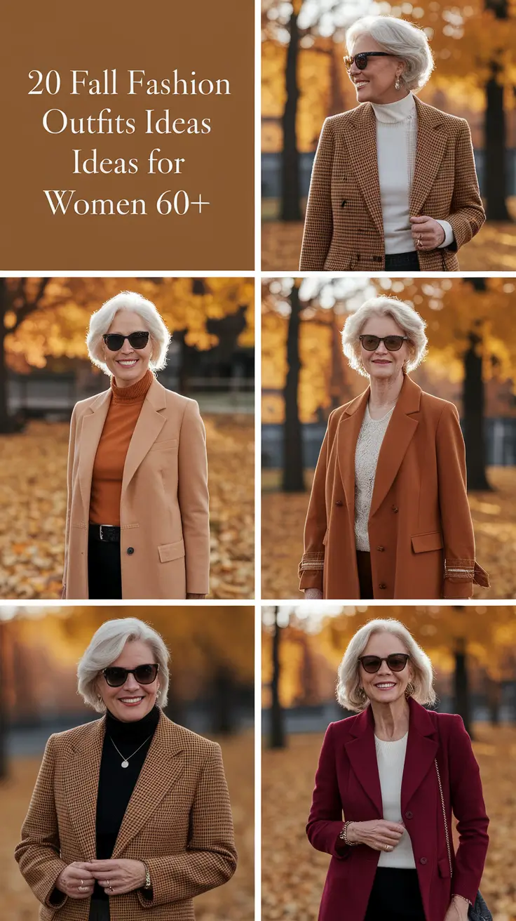 Fall Fashion Outfits Ideas 2025 for Women 60+: Classy & Casual Looks to Embrace the Season
