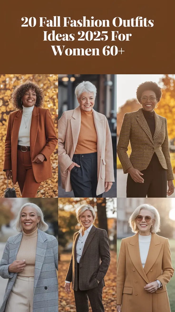 Fall Fashion Outfits Ideas 2025 for Women 60+: Classy & Casual Looks to Embrace the Season