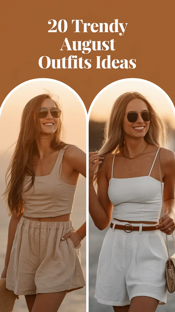 Trendy August Outfits Ideas In 2025: Inspo Looks for Every Destination and Vibe
